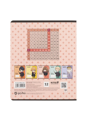 Зошит шкільний на 12 аркушів колір різнокольоровий ЦБ-00281149 Kite (343414581)