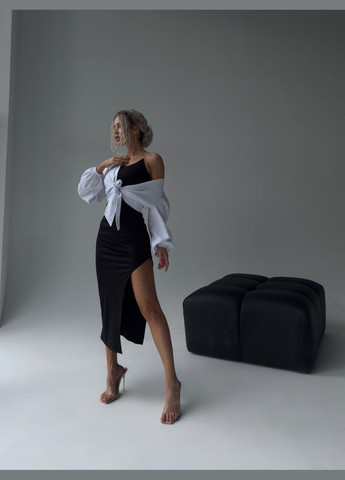 Белая рубашка однотонная NIKAS