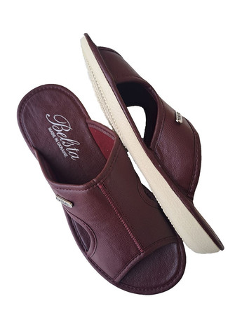 Бордовые тапочки женские открытые Белста