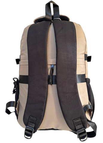 Рюкзак міський з трьома відділеннями 6239 бежевий No Brand (368859138)
