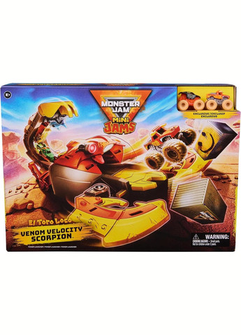 Ігровий набір Монстер Джем Скорпіон Monster Jam El Toro Loco Venom Velocity Scorpion Playset Spin Master (338425815)