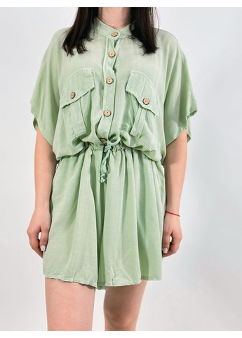 Комбінезон, шорти-спідниця Hello однотонний салатовий