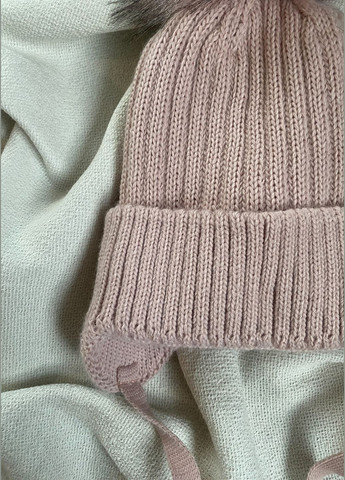 Детская зимняя шапка на завязках утеплена флисом Talvi Аміго (315517864)