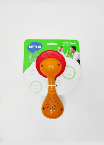 Брязкальце 3134 14,5см, прорізувач, мелодії, звуки, підсвічування, на аркуші (6966655251027) Лев Вид C Hola (292709659)