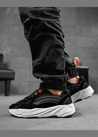 Черные демисезонные стильные мужские кроссовки текстильные черные с белой подошвой Freedom