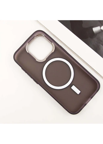 Чохол TPU+PC Lily with MagSafe для Apple iPhone 15 Pro (6.1") Dark Purple No Brand (382772125)