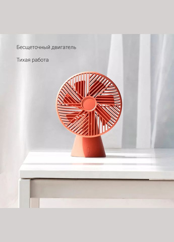 Портативний бездротовий вентилятор Xiaomi Forest Desktop Fan (DSHJS-1907) червоний Sothing (293346612)