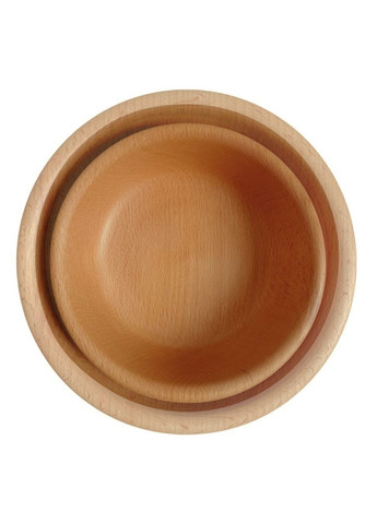 Набір тарілок дерев'яних 2 шт дуб No Brand (325482235)