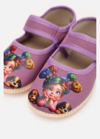 Капці домашні для дівчинки колір бузковий ЦБ-00280562 Берегиня (339767485)