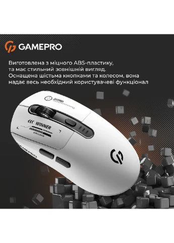 Миша бездротова Genesis Winner White (GM079W) GAMEPRO (370620442)