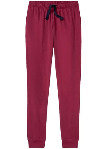 Бордова всесезон бавовняна піжама (лонгслів, штани) лонгслів + брюки Pepperts