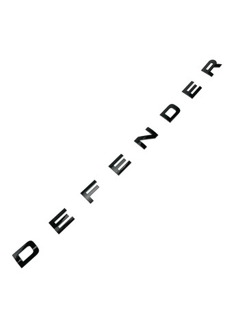 Эмблема надпись Defender для 2 шт (Черные) 720x35 мм (на скотче) LR130857 Land Rover (369610993)