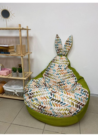 Крісло - мішок груша Зайчик, M - 100х75 Квінс 10782+Mg MT Bertin Dt 4 SkyPuff (361258601)