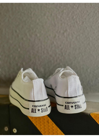 КЕДЫ ЖЕНСКИЕ CONVERSE ALL STAR LOW WHITE КОНВЕРС No Brand белые демисезоны (369391506)