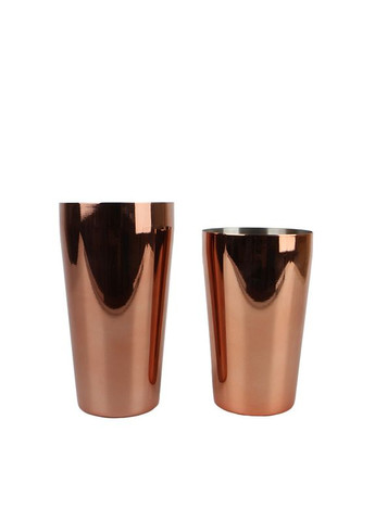 Шейкер FS72645 600/700 мл Rose Gold для коктейлей две стакана из нержавеющей стали 5 шт. Lesko (373187645)