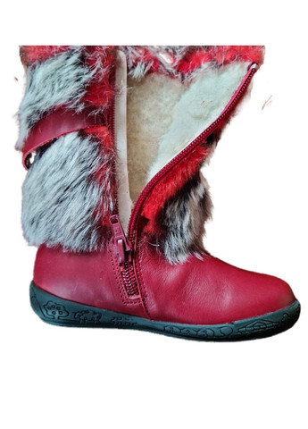 Зимові чобітки для дівчинки 111417 бордові Garvalin (304290112)