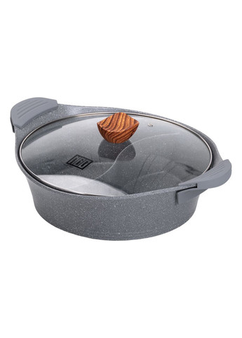 Алюминиевая кастрюля Ø 30 см Мрамор с антипригарным покрытием HP-4-413G MGC (370801830)