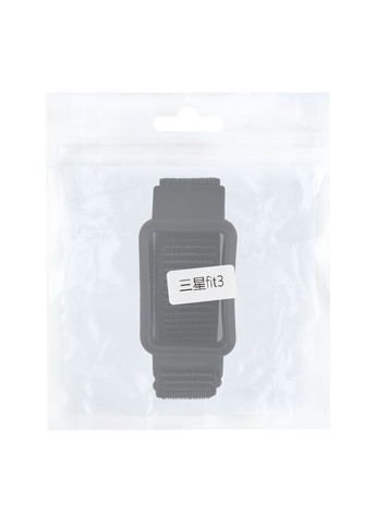 Ремешок для Samsung Galaxy Fit 3 (R390) Nylon Цвет Pure Black No Brand Samsung Galaxy Fit 3 (R390) (340913431)