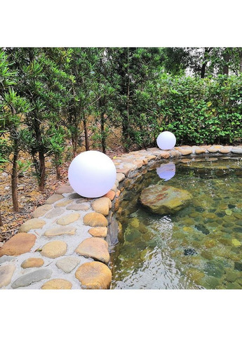 Світильник садово-парковий SFERA 300мм білий 60W Е27 IP44 ( 500140 ) Violux (365651504)