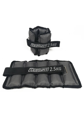 Обтяжувачі для ніг та рук з металом Metal 2,5 кг (пара) EasyFit (322062782)