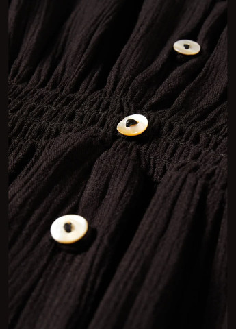 Черное кэжуал платье из вискозы C&A однотонное