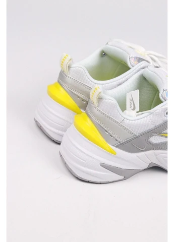 КРОССОВКИ ЖЕНСКИЕ NIKE M2K TEKNO GREY DYNAMIC YELLOW НАЙК М2К ТЕКНО No Brand серые демисезоны (369392921)