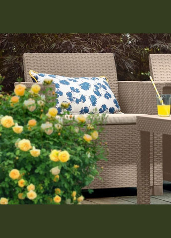 Комплект садових меблів Elodie 5 seater set (Chicago table) 1 диван + 2 крісла + 1 стіл капучино 246154 Keter (317305171)