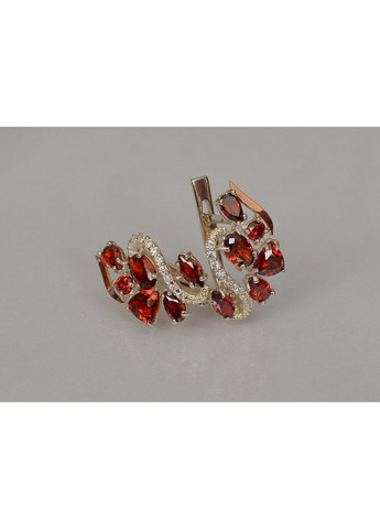 Срібні сережки з золотими пластинами Silver Style (367112429)