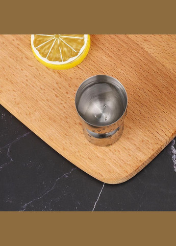 Джигер барний двосторонній мірна склянка 20/40 мл Сріблястий (С051371) ТМ (342122344)