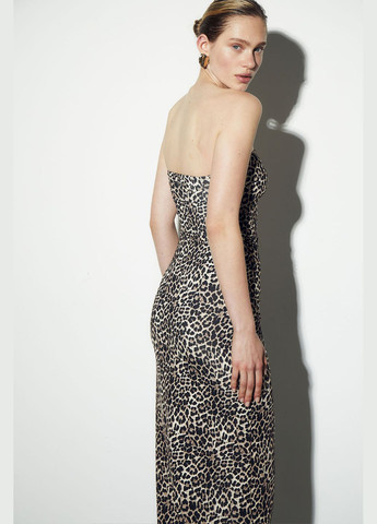 Комбінована сукня максі 719 Papaya