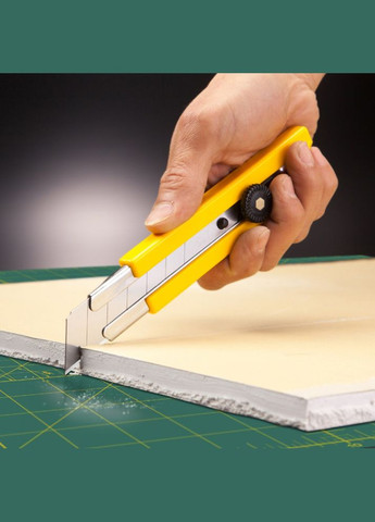 Ніж H-1, лезо 25 мм, механізм фіксації леза з коліщатком, дозуюче зусилля зажиму (11620) Olfa (295032030)