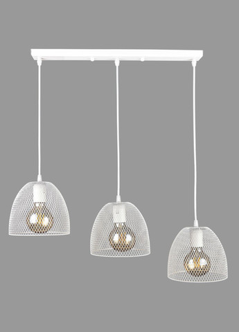 Біла люстра на 3 плафони в стилі лофт (907-013F-3 WH (500)) No Brand (370070241)