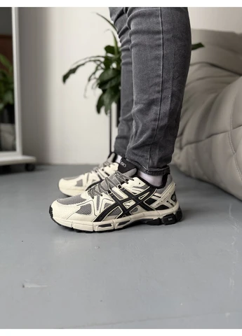Бежевые демисезонные кроссовки мужские asics gel-kahana 8 beige gore-tex ii асикс гель кахано 8 бежевые No Brand