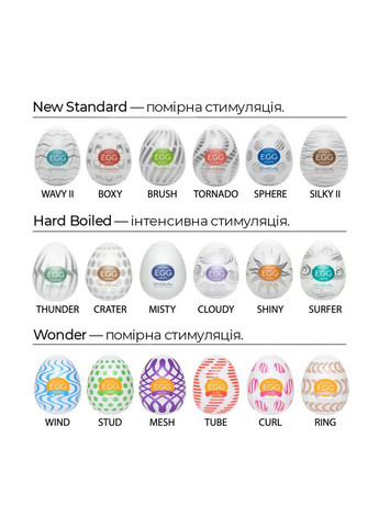 Мастурбатор-яйце Egg Tornado зі спірально-геометричним рельєфом Tenga (366876608)