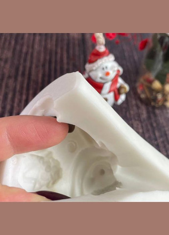 Форма для свечей - Снеговик с сокровищем 5Candles (322244405)