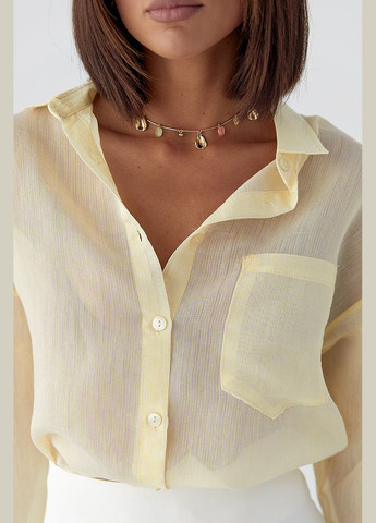 Смугаста прозора сорочка Lurex (343277266)