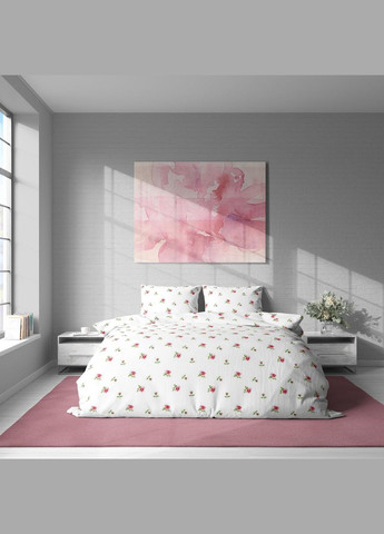 Постільна білизна " ", Полісатин, Білий з принтом, Полторопальний P-0163 Lelit (308071767)