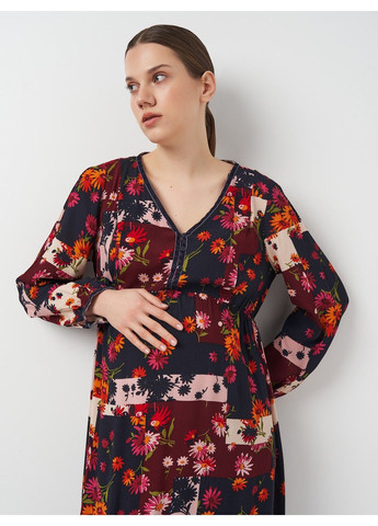 Комбинированное кэжуал платье для беременных C&A с цветочным принтом