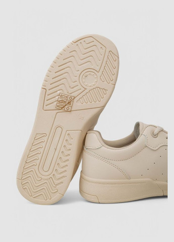 Бежевые кеды женские однотонные,, 248rad130 Stilli