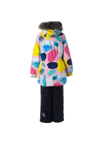 Темно-синяя комплект зимний renely 2: куртка + полукомбинезон, р.128, розовый с темно-синим () Huppa 41850230-14603-128