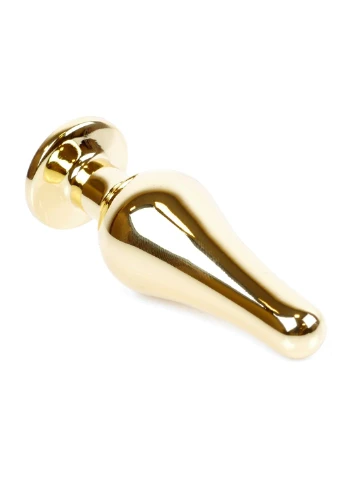 Анальная пробка с розовым камнем Plug-Jewellery Gold BUTT PLUG-Pink Boss Series (333713479)