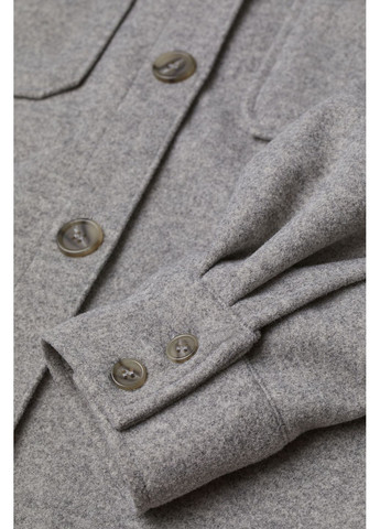 Темно-серая демисезонная куртка-рубашка H&M