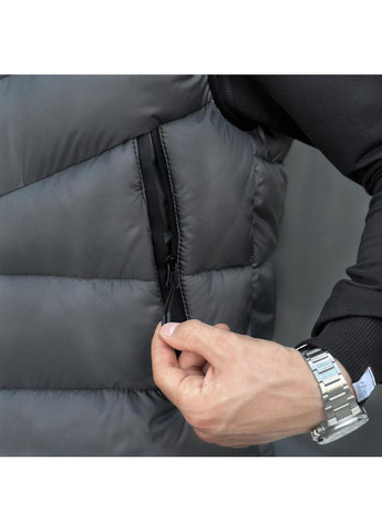 Стильний чоловічий жилет плащівка весна/осінь сірий Freedom (349462170)