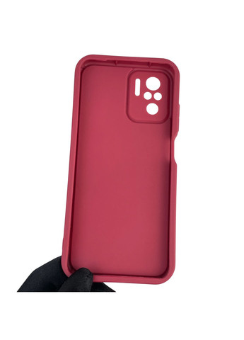 Чохол силіконовий Soft Touch для Redmi Note 10 бордовий (Повний захист камери) Xiaomi (366387828)