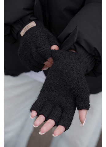 Женские теплые зимние меховые перчатки без пальцев перчатки 7-52А UGC Without (364670549)