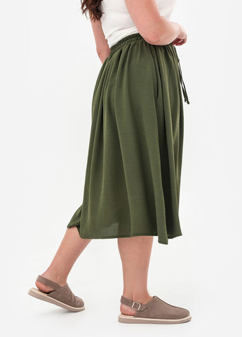 Літня спідниця SUMMER кольору хакі Garne (344468045)