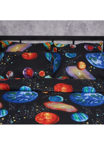 Комплект постільної білизни Бязь Gold Люкс «» Євро 200х220 наволочки 4х50х70 (MS-820007048) Moon&Star Universe Magic (356113634)