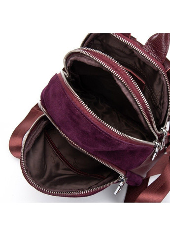 Замшевий жіночий рюкзак 2058 red Alex Rai (367992166)