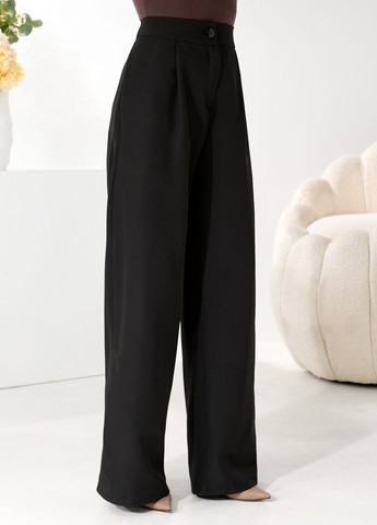 Жіночі брюки-палаццо широкі на гудзику No Brand (370897032)