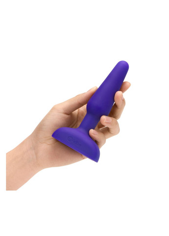 Анальная пробка с вибрацией и пультом, три мотора Trio, фиолетовая B-Vibe (297135641)